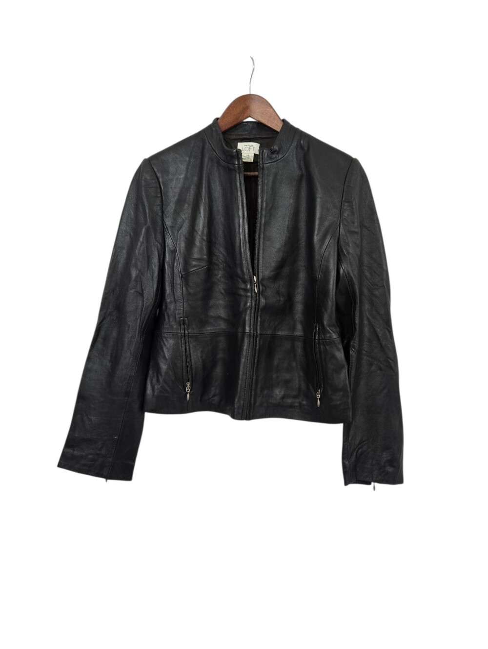 Loft Y2K Leather Moto Jacket